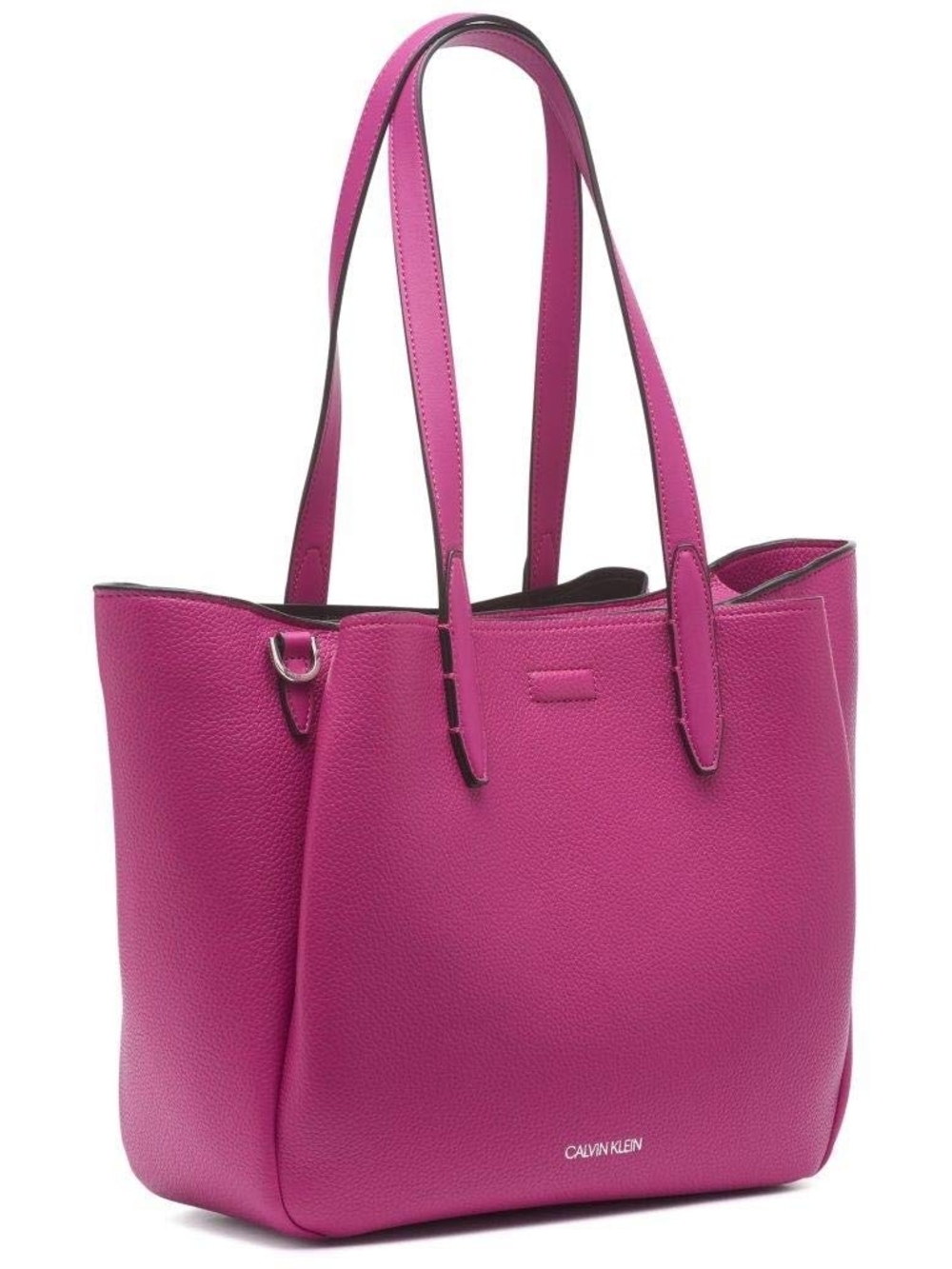 Calvin Klein Fuchsia Pebbled Leather Tote